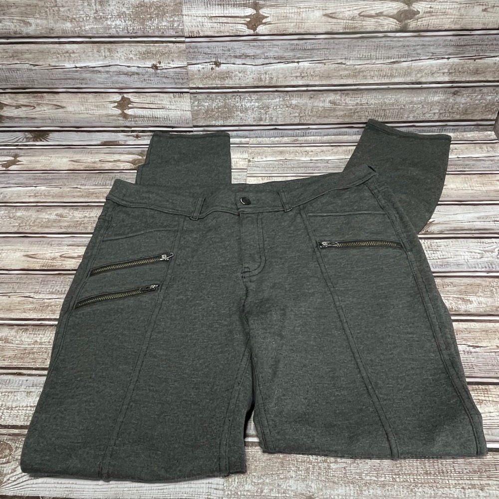 Athleta Charcoal Gray Zipper Pocket Jogger Pants Women's Size 8 See Pics